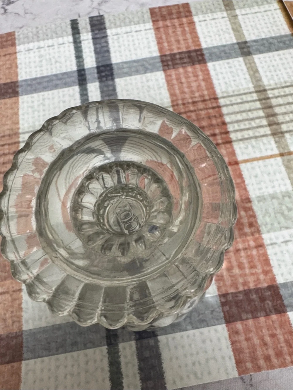 Vintage Avon Clear Bubble Glass Pedestal Vase - Home Accents